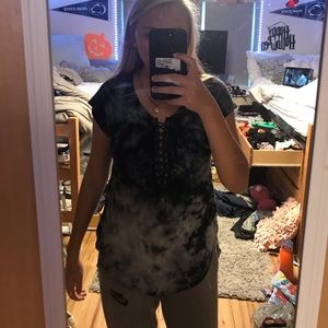 Blue soft and sexy top